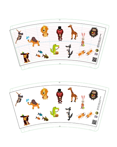 弊社サンプル用紙コップ印刷