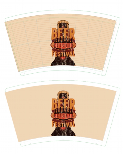 ビア・フェティバルの紙コップ印刷